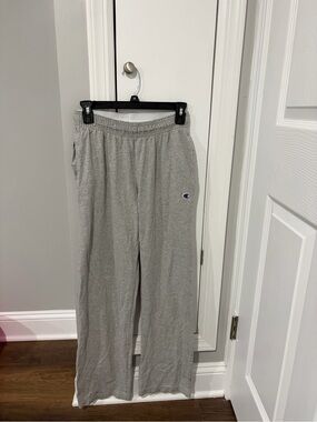 Champion  Light Gray Jogger Sweatpants with Logo
